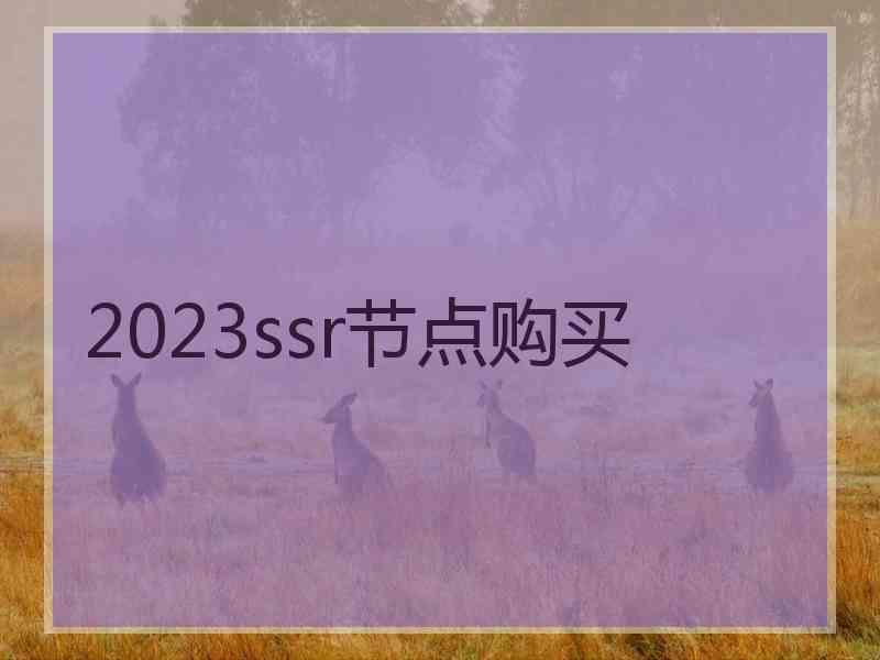 2023ssr节点购买 2023ssr节点购买