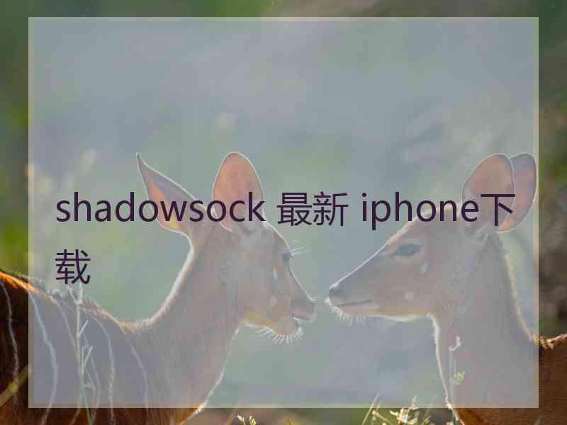 shadowsock 最新 iphone下载