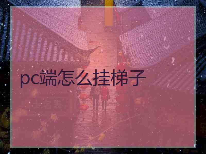 pc端怎么挂梯子