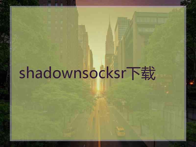 shadownsocksr下载