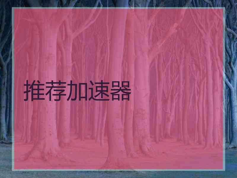 推荐加速器