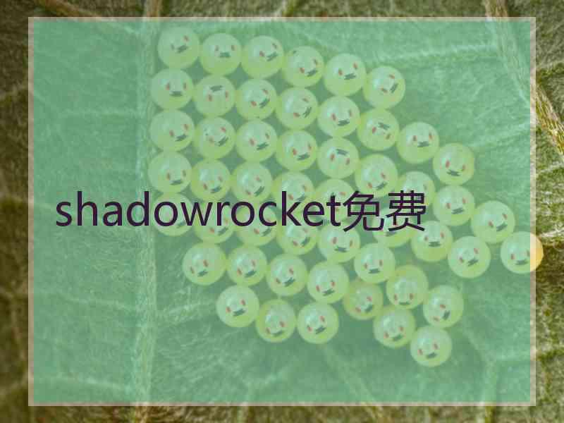 shadowrocket免费