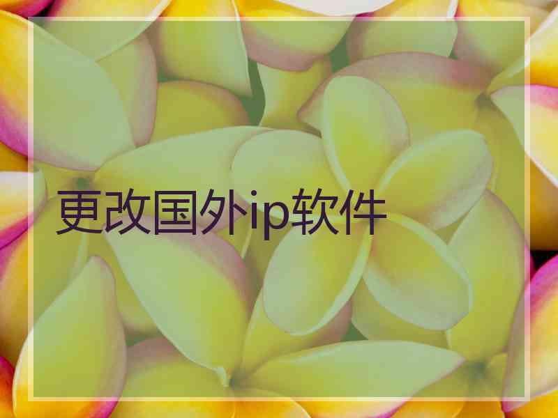更改国外ip软件