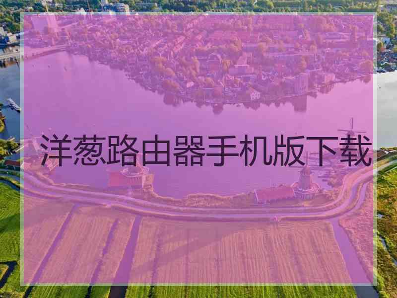 洋葱路由器手机版下载