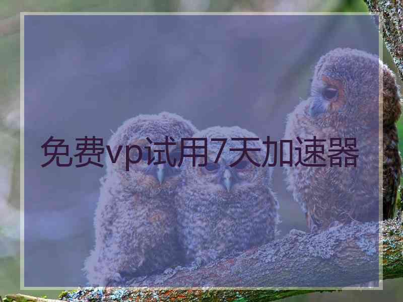 免费vp试用7天加速器