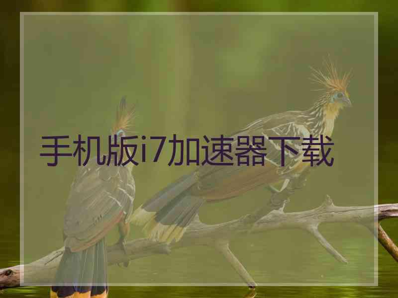 手机版i7加速器下载