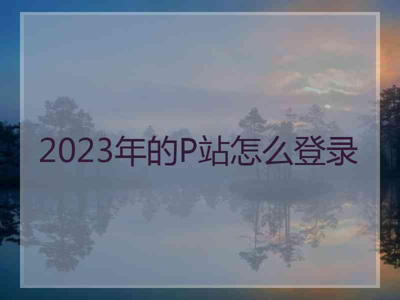2023年的P站怎么登录