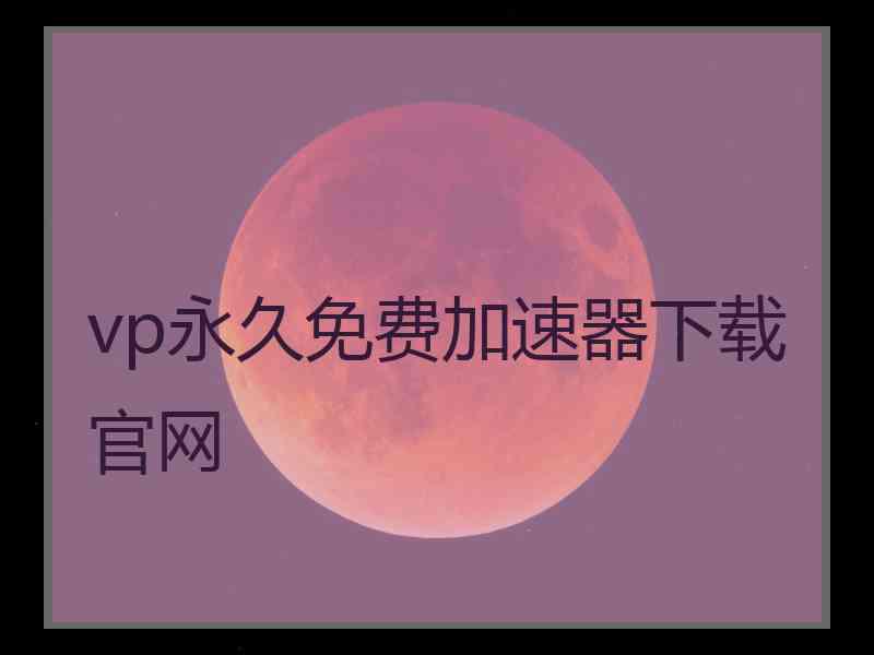 vp永久免费加速器下载官网