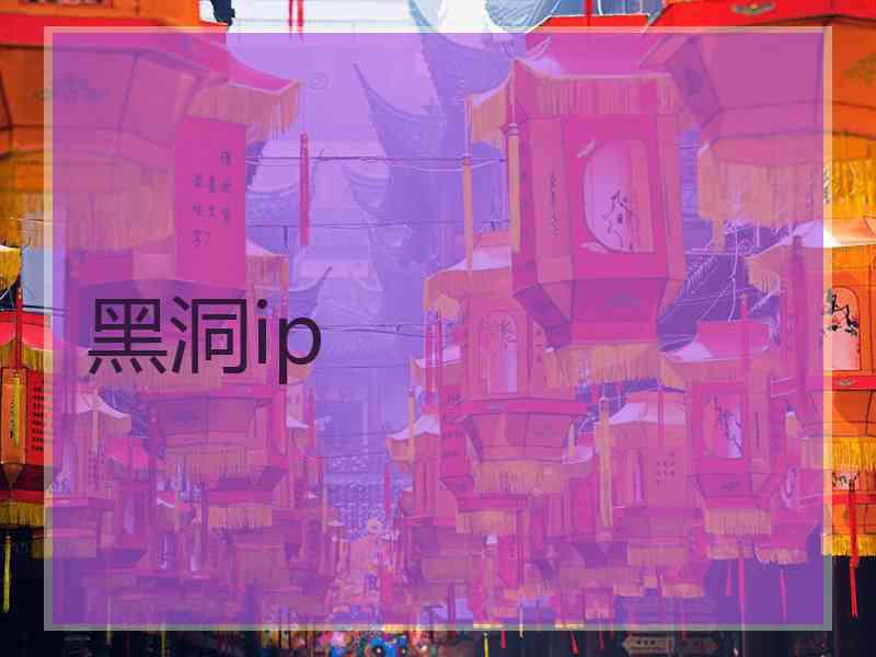 黑洞ip