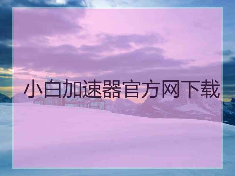小白加速器官方网下载