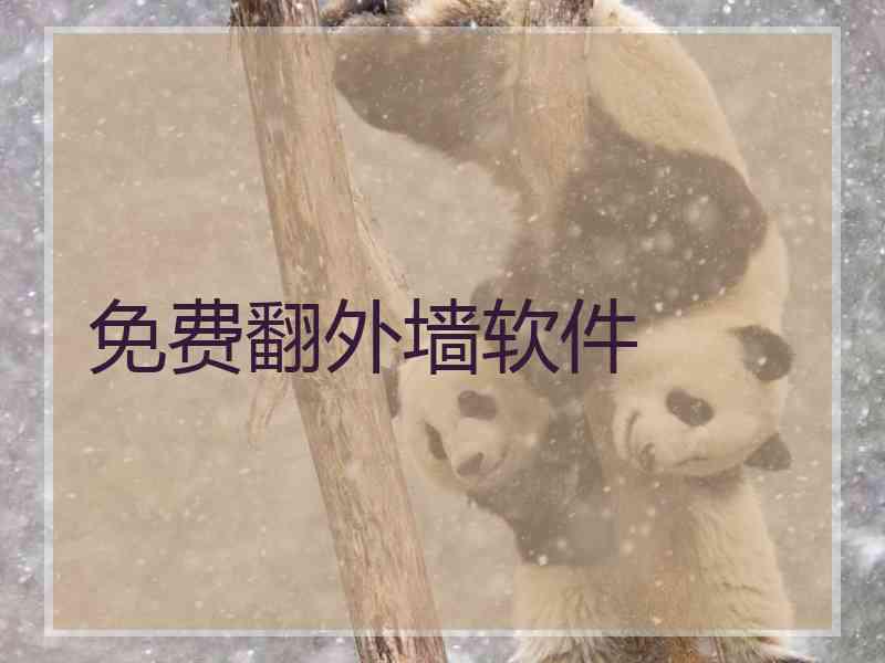 免费翻外墙软件