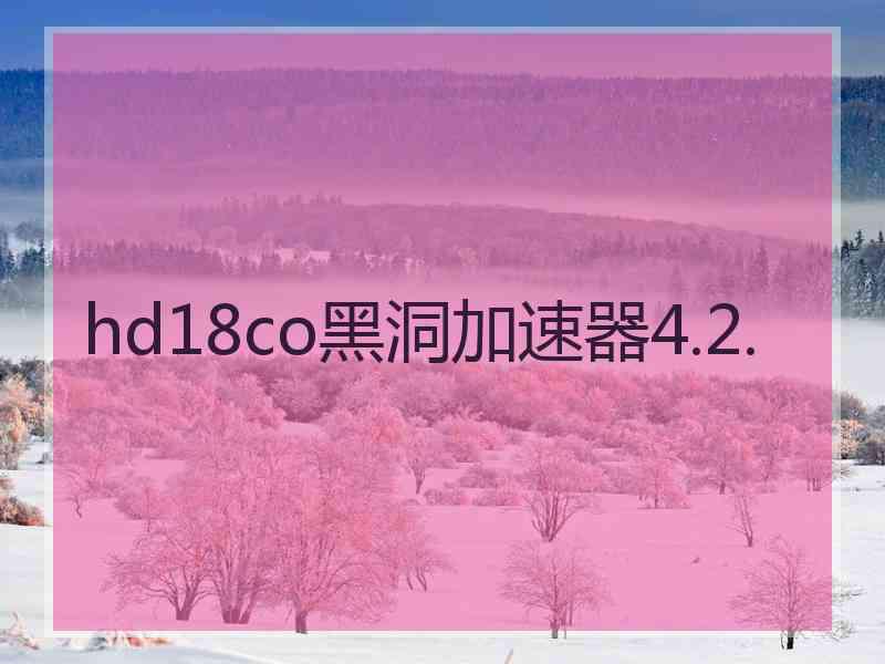 hd18co黑洞加速器4.2.