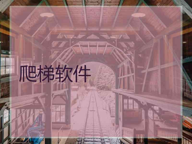 爬梯软件