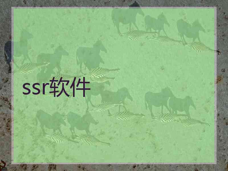 ssr软件