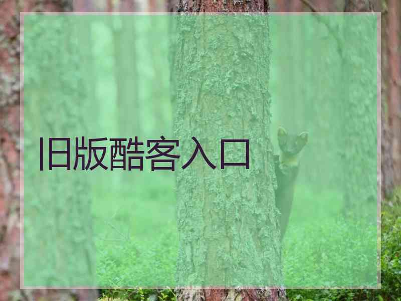 旧版酷客入口