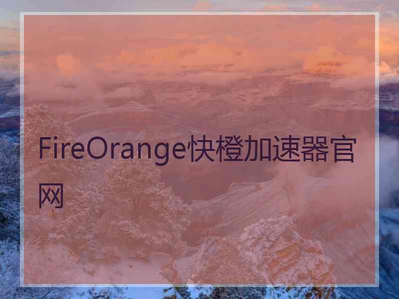 FireOrange快橙加速器官网