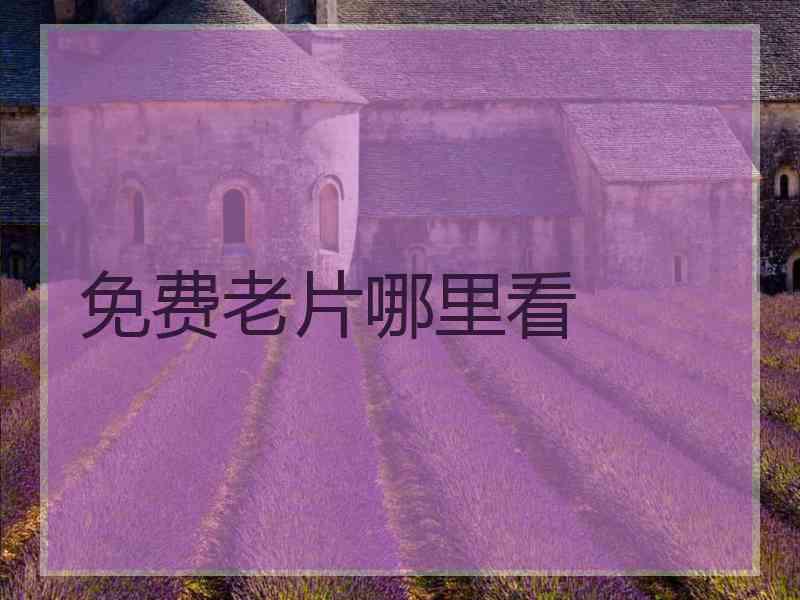 免费老片哪里看