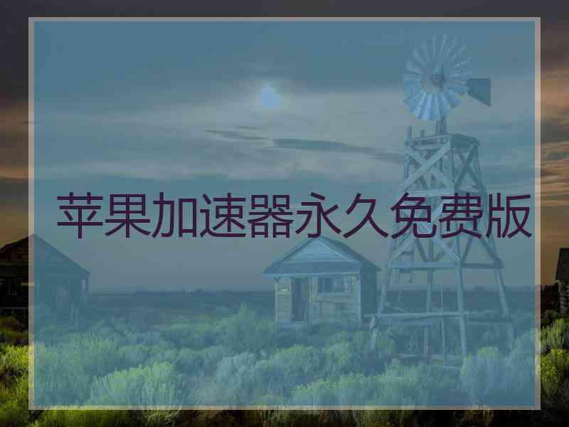 苹果加速器永久免费版