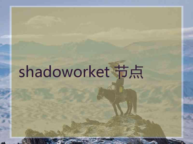shadoworket 节点