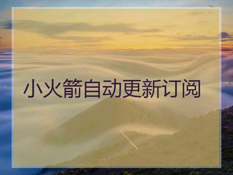 小火箭自动更新订阅