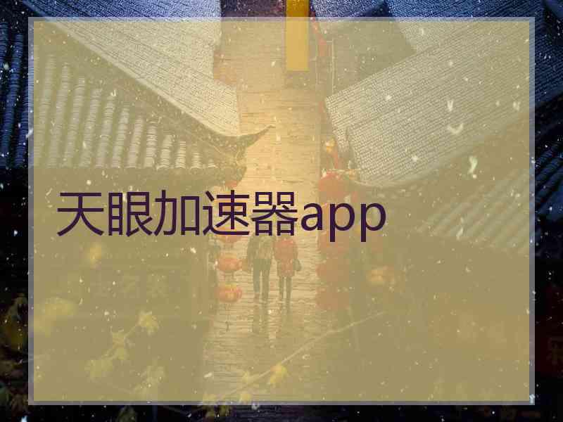 天眼加速器app