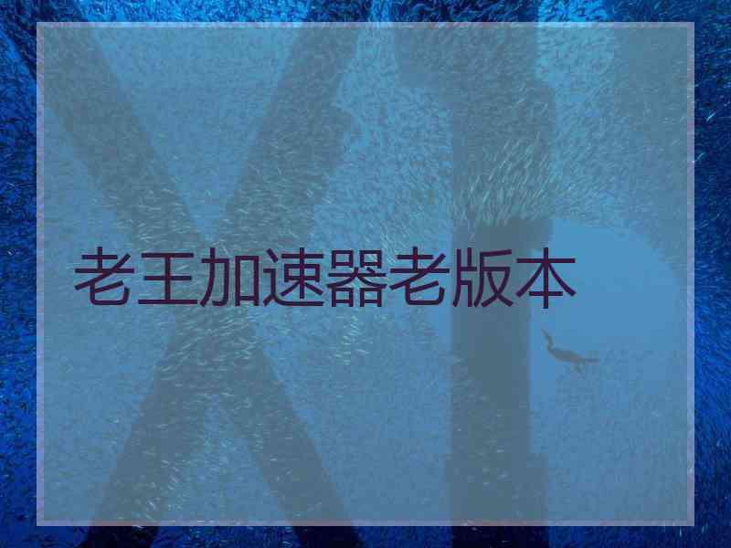 老王加速器老版本