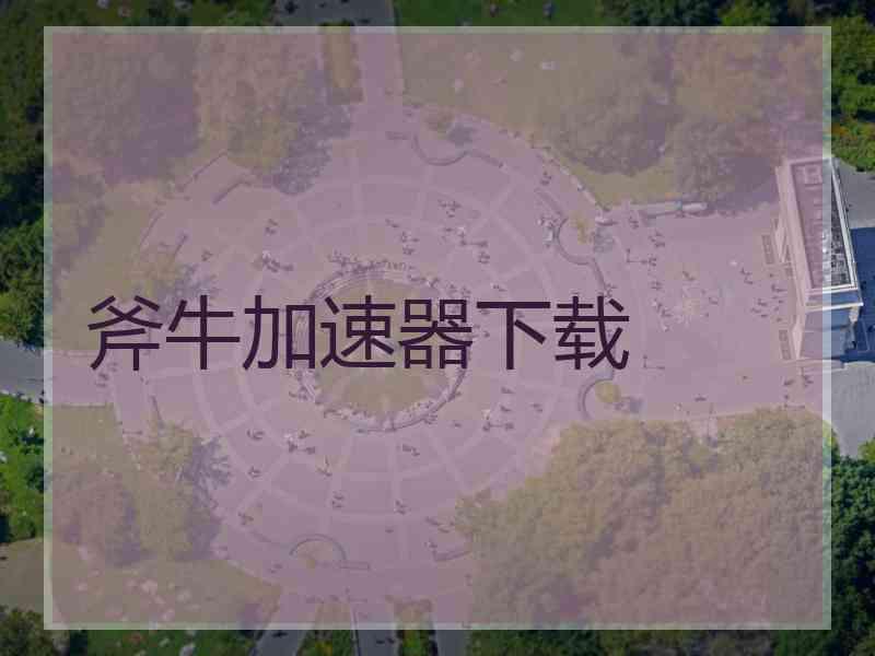斧牛加速器下载