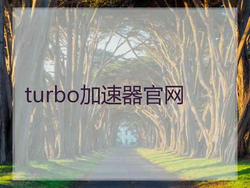 turbo加速器官网