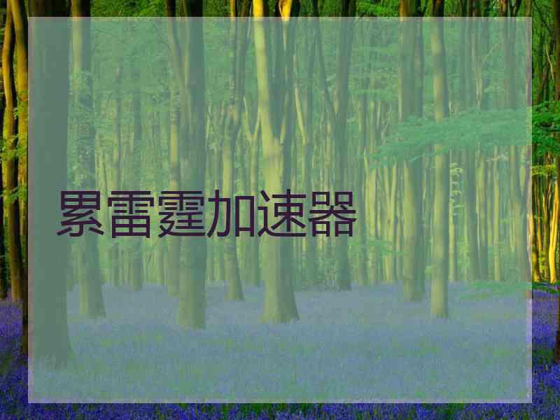 累雷霆加速器