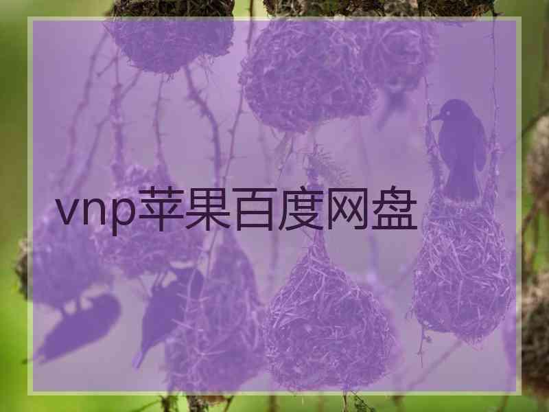 vnp苹果百度网盘