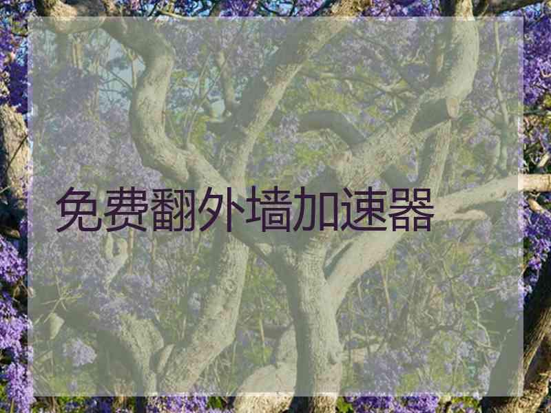 免费翻外墙加速器