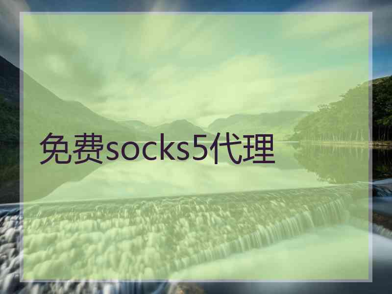 免费socks5代理