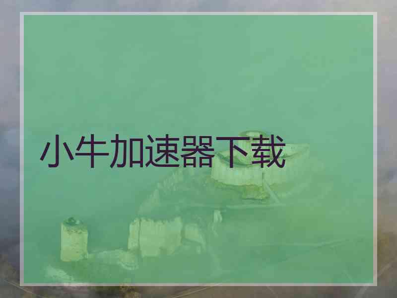 小牛加速器下载