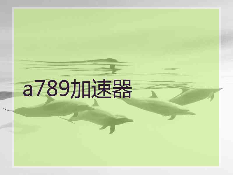 a789加速器